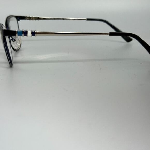 Alexander Collection Cora Navy 49.17.135 Women’s Petite Eyeglasses Frame H17890 - Picture 2 of 7